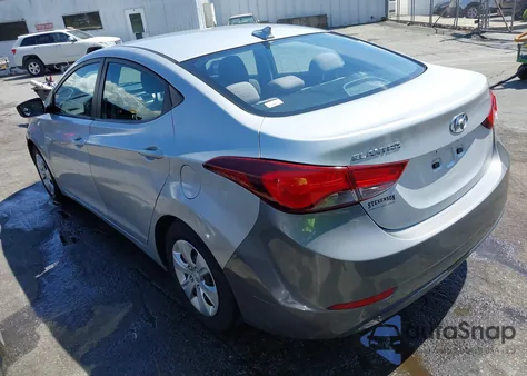 2016 Hyundai Elantra Se z USA, uszkodzony, nr VIN 5NPDH4AEXGH696729